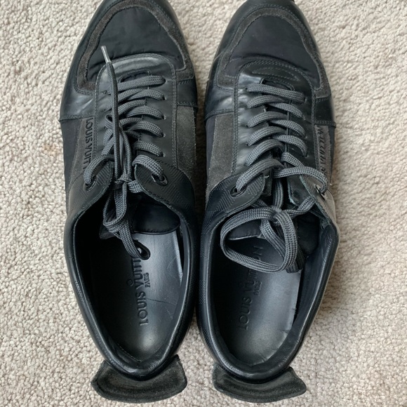 Louis Vuitton Black Damier Spin Sneaker Men Sz 8 - Picture 5 of 7